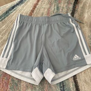 Womens adidas blue/grey shorts